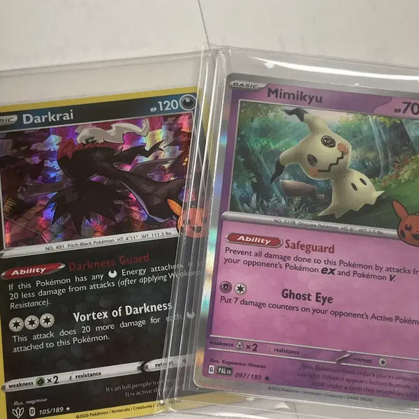 [BUNJANG] Pokemon Card Darkrai & Mimikyu Halloween Edition Holo Set / 포켓몬카드 다크라이 & 미미큐 할로윈 에디션