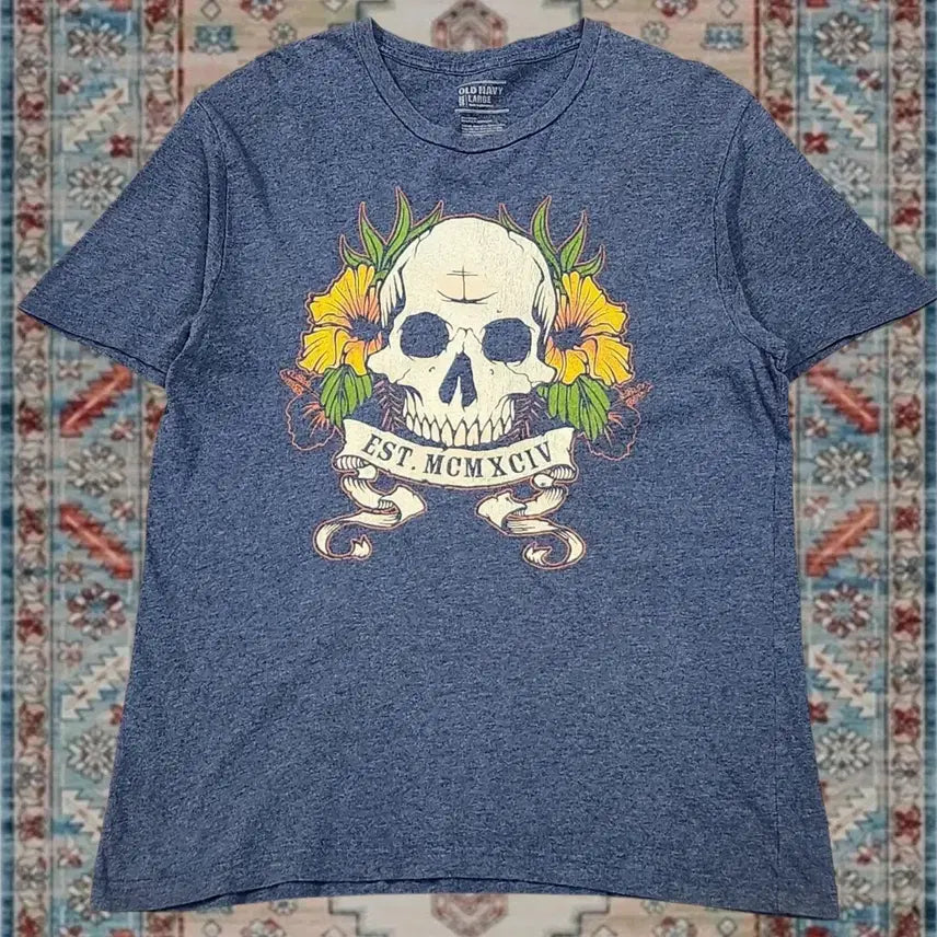 [BUNJANG] Old Navy Vintage Skull Graphic T-Shirt L / 올드 네이비 Old Navy 빈티지 스컬 그래픽 티셔츠 L