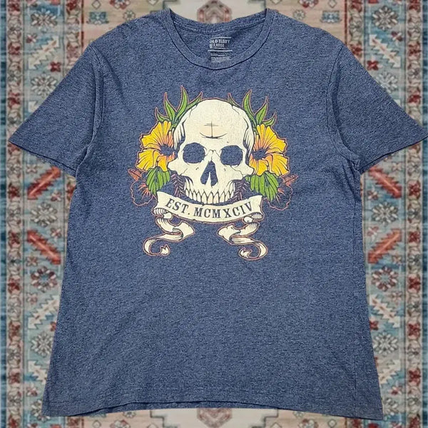 [BUNJANG] Old Navy Vintage Skull Graphic T-Shirt L / 올드 네이비 Old Navy 빈티지 스컬 그래픽 티셔츠 L