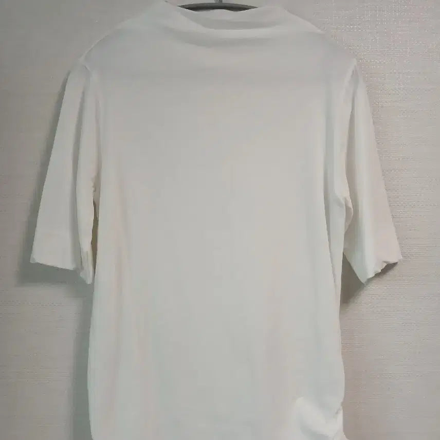 [BUNJANG] Women's Short-Sleeve Turtleneck Top White / 여성 반팔 목폴라 흰색