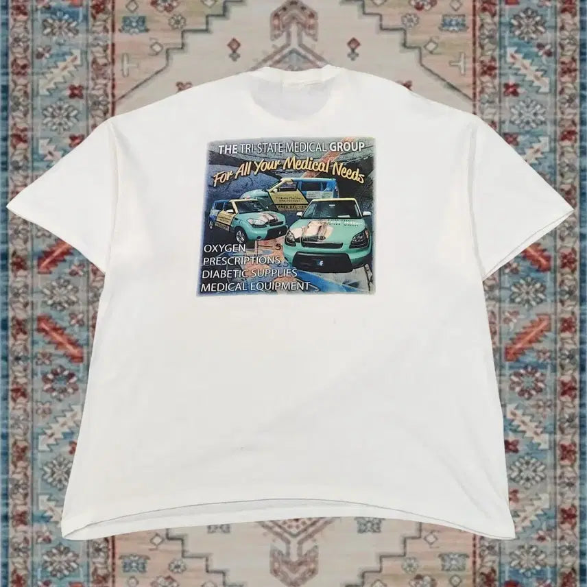 [BUNJANG] American Vintage 2011 Medical Group Graphic Heavy Cotton T-Shirt 2XL / 미국 빈티지 2011 메디컬 그래픽 헤비코튼 빈티지 티셔츠 2XL
