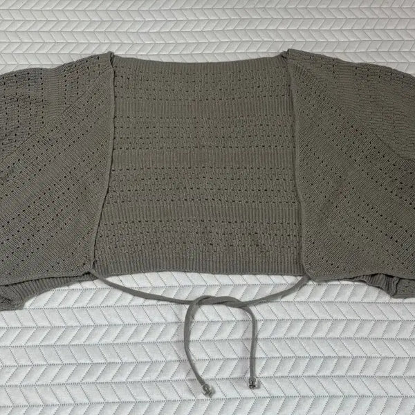 [BUNJANG] Grey Bolero Spring Summer New Arrival / 볼레로 봄 여름 그레이 새상품