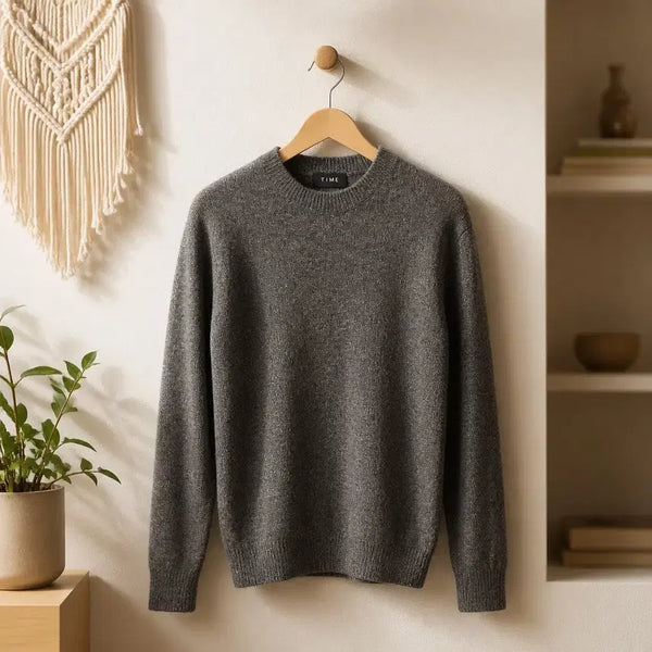 [BUNJANG] TIME 2023 Round Neck Loose Fit Knit (Size 95) / 한섬 타임 2023 라운드넥 루즈핏 니트 95사이즈