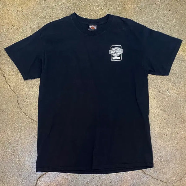 [BUNJANG] Vintage Harley-Davidson MDA Printing T-Shirt / 미국 빈티지 할리데이비슨 MDA 프린팅 반팔티