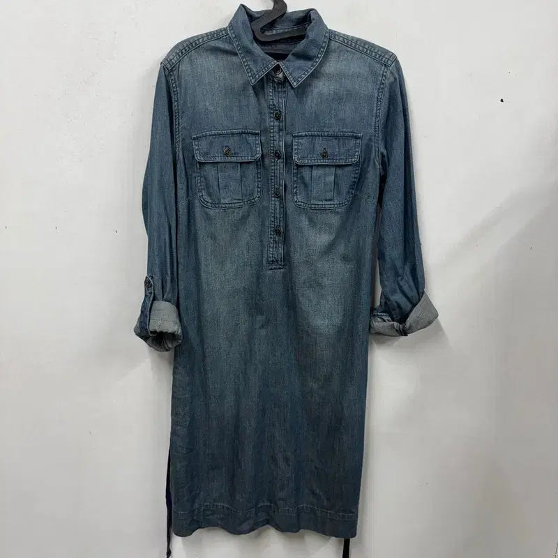 [BUNJANG] Tommy Hilfiger Denim Shirt Dress (Authentic) / [정품/S] 타미힐피거 데님 셔츠 원피스