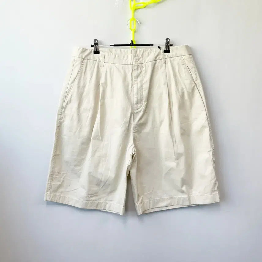 [BUNJANG] Musinsa Standard Cotton Wide Bermuda Shorts / 무신사스탠다드 새상품 코튼와이드 버뮤다쇼츠