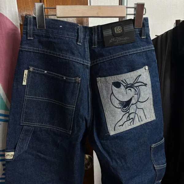 [BUNJANG] Kno Betta Savvy Denim Baggy Fit Patch Jeans / Kno Betta Savvy Denim 데님배기팬츠 28