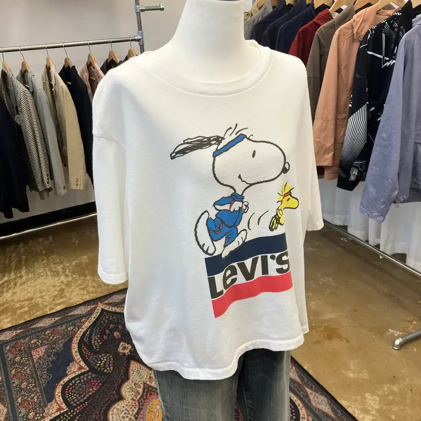 [BUNJANG] Levi's X Peanuts T-shirt / 리바이스 X 피넛츠 반팔티