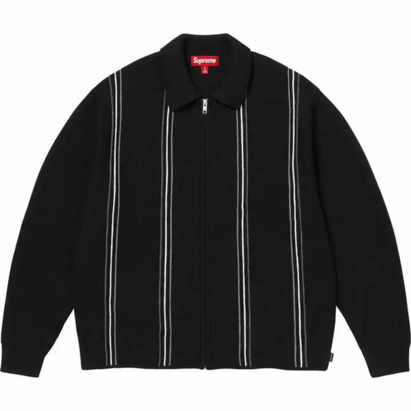 [BUNJANG] Supreme 25FW Stripe Zip Polo / [M] 25fw 슈프림 스트라이프 집업 폴로