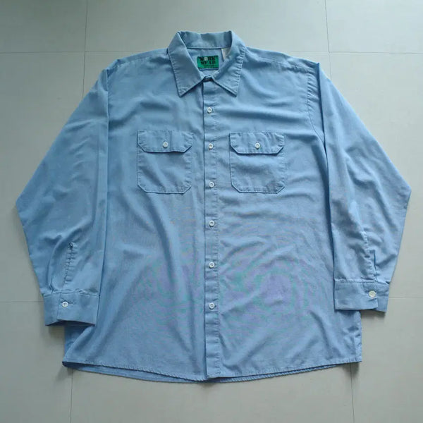 [BUNJANG] 80s Made in USA Wrangler Chambray Work Shirt XL / 80s MADE IN USA 랭글러 빈티지 샴브레이 워크셔츠 XL
