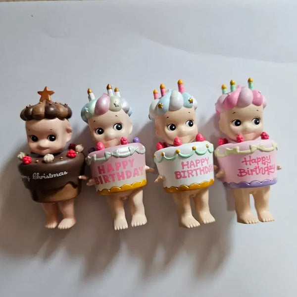 [BUNJANG] Sonny Angel Cake Series Complete Set (Includes Secret) / 소니엔젤 케이크 시크릿 포함  4종 판매