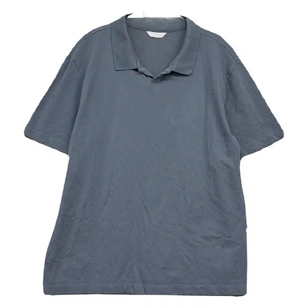 [BUNJANG] Mind Bridge Grey Cotton Short Sleeve Polo Shirt 105 / 마인드브릿지 그레이 코튼 반팔 카라티 105