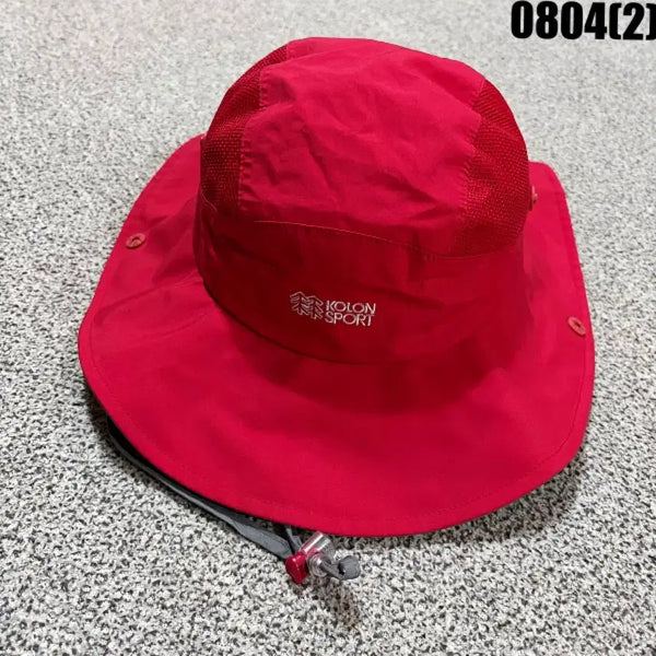 [BUNJANG] KOLON SPORT Bucket Hat Red 0804 / 코오롱스포츠 벙거지 모자 레드 0804
