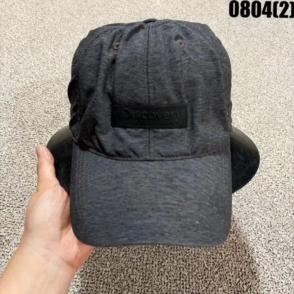 [BUNJANG] Discovery Expedition Logo Play Cap Dark Grey / 디스커버리 캡모자 다크그레이 0804