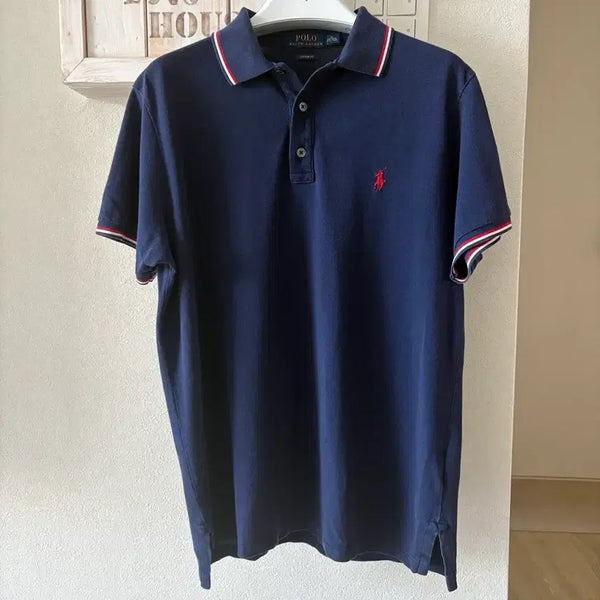 [BUNJANG] Polo Ralph Lauren Navy Custom Fit Polo Shirt / 폴로 랄프로렌 네이비 커스텀핏 카라티