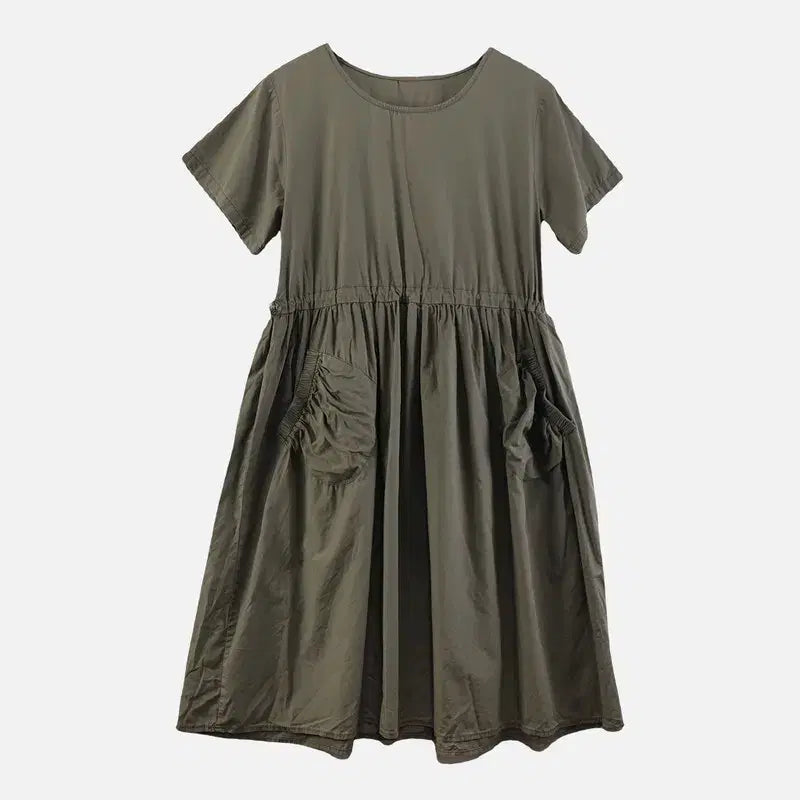 [BUNJANG] Women's Khaki Dress (FREE) / 카키 여자 원피스 FREE N9386