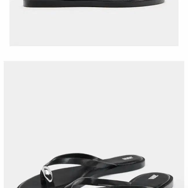 [BUNJANG] Zara Flat Sandals Black / 자라 쪼리 샌들 블랙