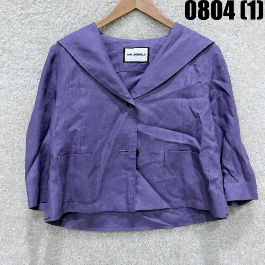 [BUNJANG] Karl Lagerfeld Purple Jacket / 칼 라거펠트 퍼플 자켓