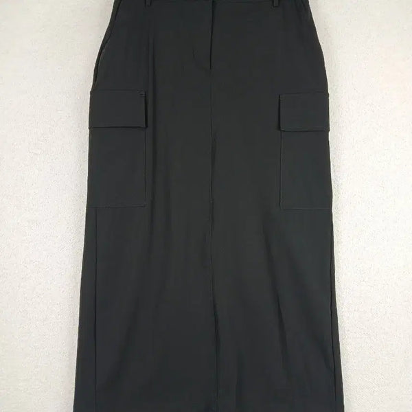 [BUNJANG] CHOR Women's Black Banding Cargo Long Skirt / CHOR 여성 블랙 밴딩 카고 롱 스커트(27~28/66)