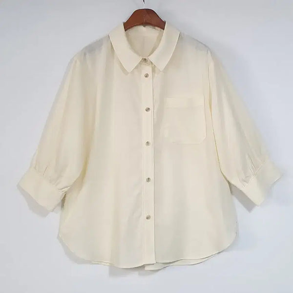 [BUNJANG] Flamingo Ramie Blend Shirt / 플라밍고 마혼방 셔츠 55-66