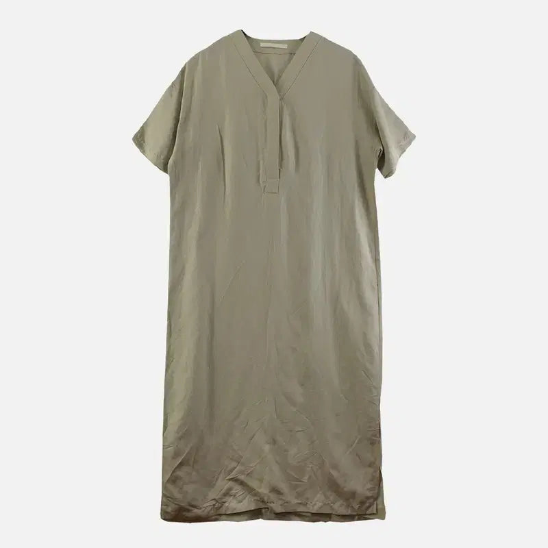 [BUNJANG] Simple Beige Women's One-Piece Dress / 심플베이지 베이지 여자 원피스 FREE N9288