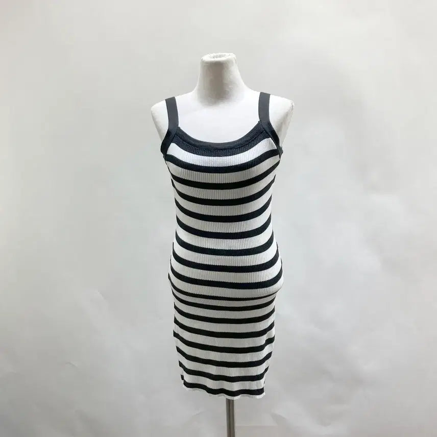 [BUNJANG] Elsso Women's Sleeveless Stripe Dress - Size S / elsso 여성 민소매원피스 S 영구제 중고장터