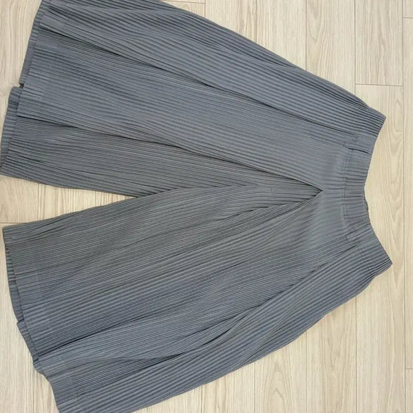 [BUNJANG] Homme Plissé Issey Miyake August Monthly Short Hakamaba Pants Grey / [3]24FW 옴므플리세 8월 먼슬리 숏 하카마-몰 그레이