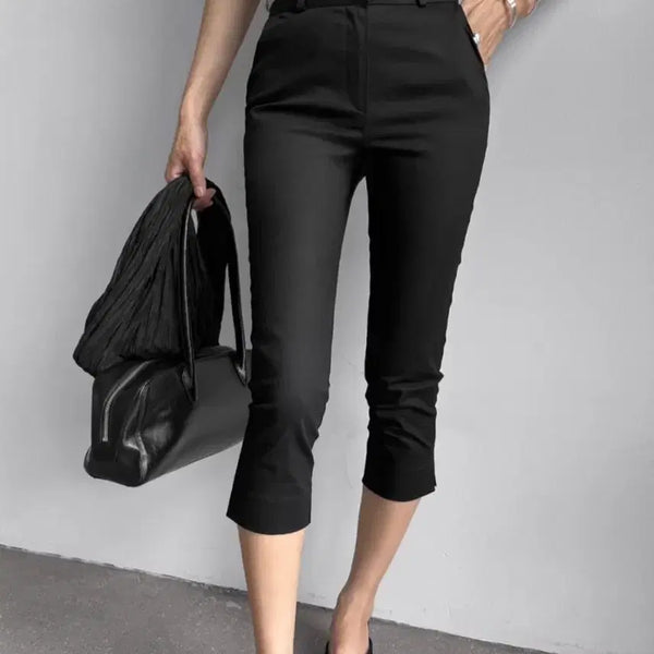 [BUNJANG] Capri 9-Length Pants - Black, Size M (55) / 새상품) 카프리 9부팬츠 M 55