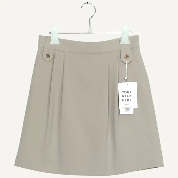 [BUNJANG] YOUR NAME HERE Mint Gray Mini Skirt M_A673 / 유어네임히얼 YOUR NAME HERE 민트그레이 미니 치마 M_A673