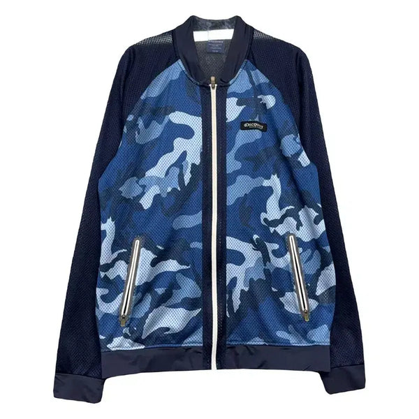 [BUNJANG] Discovery Printing Functional Zip-up Navy 100 / 디스커버리 프린팅 네이비 기능성 집업 100