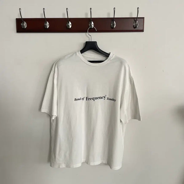 [BUNJANG] Studio Tomboy White Short Sleeve T-Shirt / 스튜디오톰보이 화이트 반팔 티셔츠