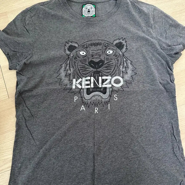 [BUNJANG] Kenzo Tiger Short Sleeve T-Shirt Grey / 겐조 타이거 반팔 티셔츠 그레이