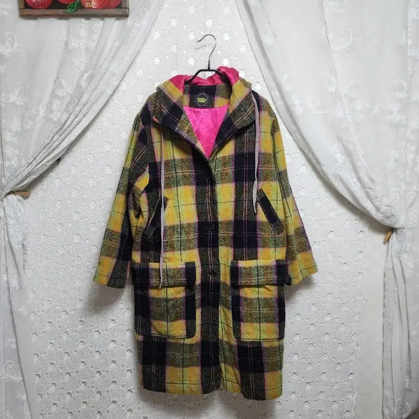 [BUNJANG] Oilily Wool Hooded Coat Women's Size 55 / 오일릴리 후드 모직코트 여성55