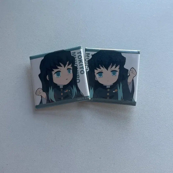[BUNJANG] Demon Slayer Muichiro Tokito Connecting Can Badge / 귀멸의 칼날 토키토 무이치로 연결 캔뱃지 귀칼