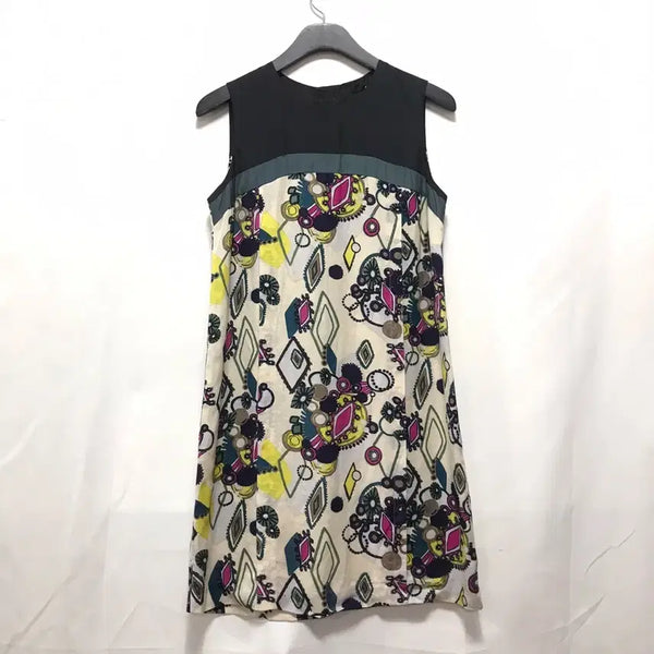 [BUNJANG] System Linen+Rayon Blend Sleeveless Dress / 한섬 시스템 린넨+레이온 혼방 민소매 원피스