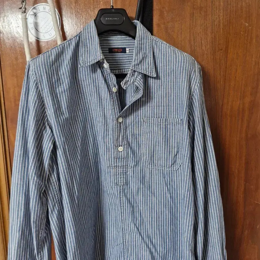 [BUNJANG] OmniGod Stripe Pattern Shirt / 옴니갓  셔츠