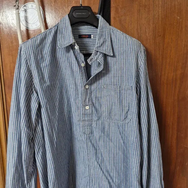 [BUNJANG] OmniGod Stripe Pattern Shirt / 옴니갓  셔츠