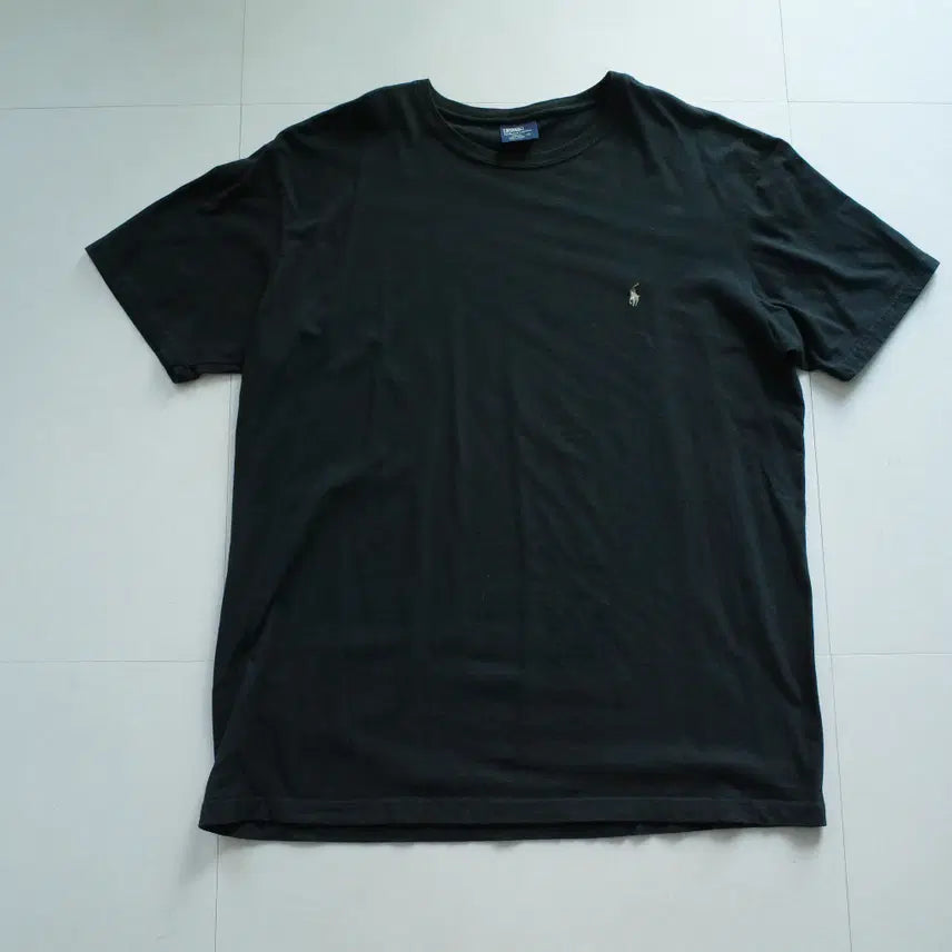 [BUNJANG] Polo Ralph Lauren 90s Black Pony Embroidered T-Shirt (L) / [L] 올드폴로 90s 미제원단 포니 자수 블랙 반팔티