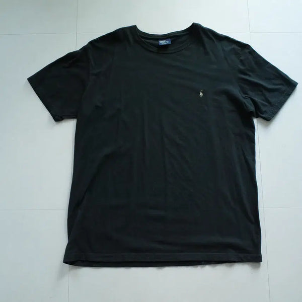 [BUNJANG] Polo Ralph Lauren 90s Black Pony Embroidered T-Shirt (L) / [L] 올드폴로 90s 미제원단 포니 자수 블랙 반팔티