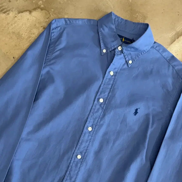 [BUNJANG] Polo Ralph Lauren Classic Fit Cotton Oxford Blue Shirt / S 폴로랄프로렌 코튼 옥스퍼드 클래식 핏 블루 셔츠