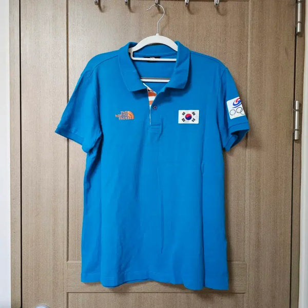 [BUNJANG] The North Face Team Korea Olympic Athlete Issued Polo T-Shirt / [M] 노스페이스 팀코리아 올림픽 선수 지급 카라티 반팔
