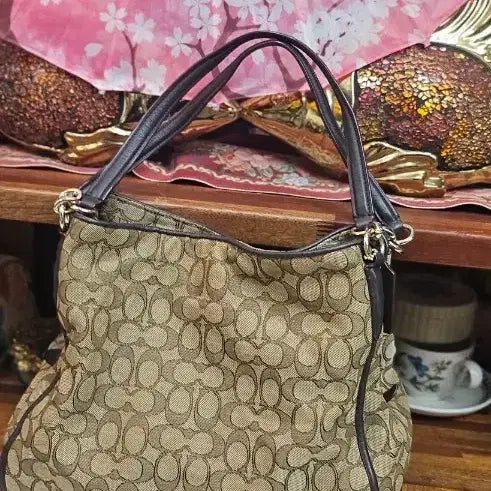 [BUNJANG] Coach Signature Shoulder Bag Brown / 코치 시그니처 숄더백 브라운백