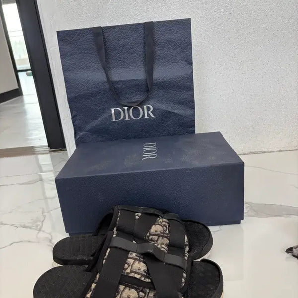 [BUNJANG] Dior Alpha Sandals Beige Slippers / (정품)디올 알파 샌들 베이지 슬리퍼