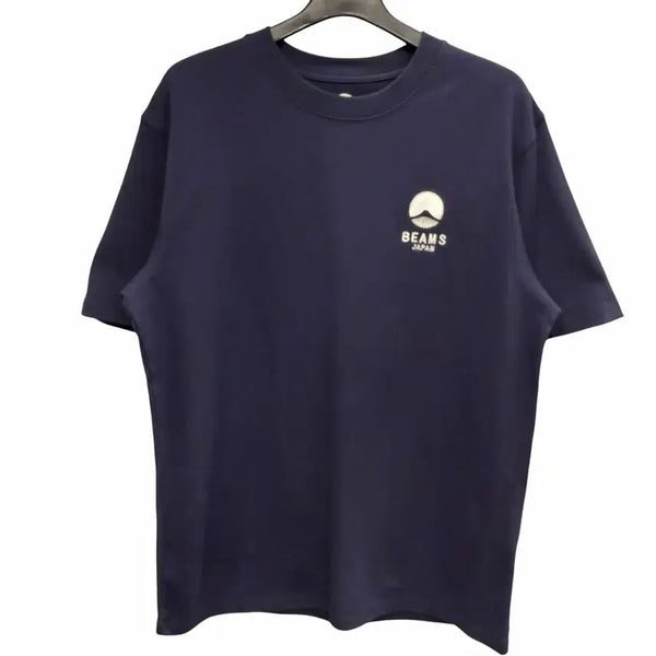 [BUNJANG] BEAMS JAPAN Mt. Fuji Logo T-Shirt Navy L / 빔즈 재팬 후지산 로고 네이비 반팔 티셔츠 L