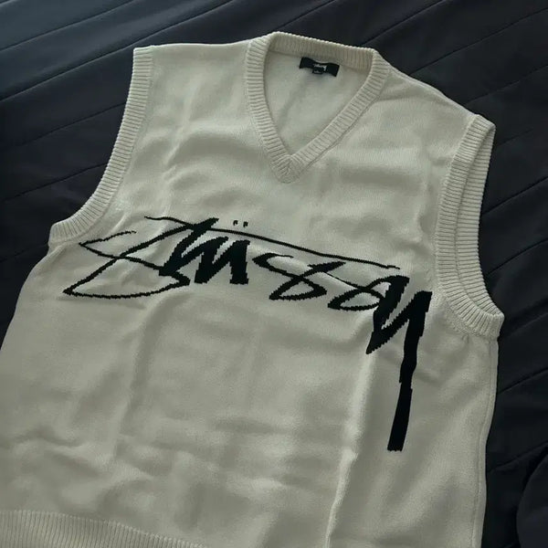 [BUNJANG] Stussy Knit Vest / [L] 스투시 니트 베스트