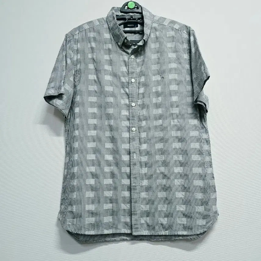 [BUNJANG] Hazzys Check Pattern Short Sleeve Shirt Size 105 / 헤지스 반팔 셔츠 체크 패턴105