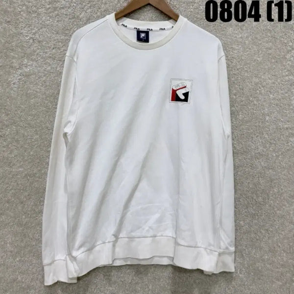 [BUNJANG] Fila White Sweatshirt / 휠라 맨투맨 흰색