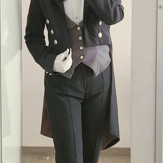 [BUNJANG] Fate/Grand Order Bedivere Silver Butler Cosplay Full Set / FGO 페그오 베디비어 실버 버틀러 코스프레 풀셋