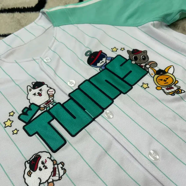 [BUNJANG] LG Twins x Bbattub Short Sleeve Uniform (Actual Size XL) / [실측XL]LG트윈스x뿌바투 반팔유니폼