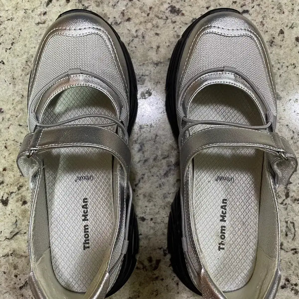 [BUNJANG] Thom Browne Mary Jane Sneakers Silver / 톰맥켄 여성 신발